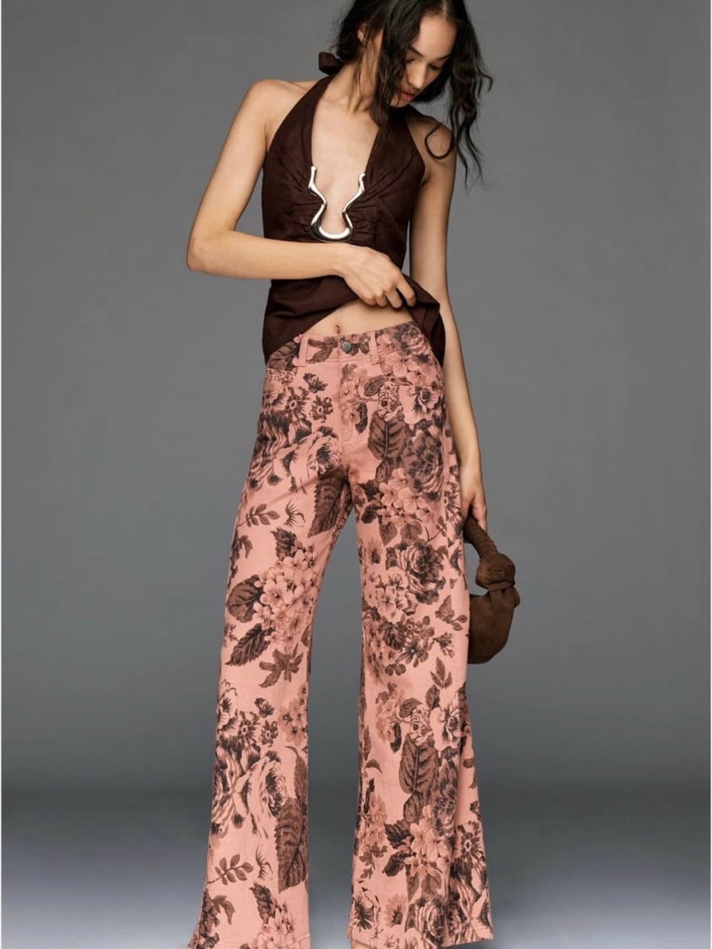 Anthropologie Pilcro Adi Linen Cottn Blend wide leg boho pants